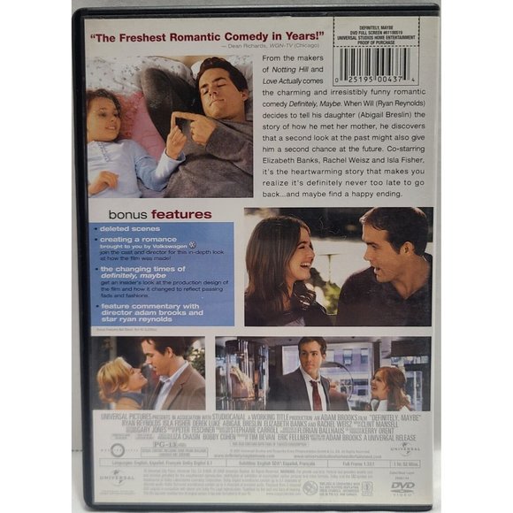 Definitely, Maybe (DVD, 2008) - Picture 2 of 2